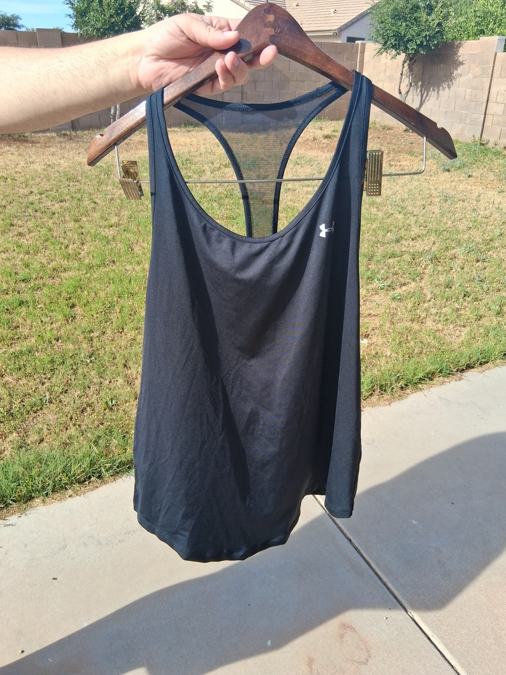 Under Armour Black Women's Mesh-Back Racer Tank